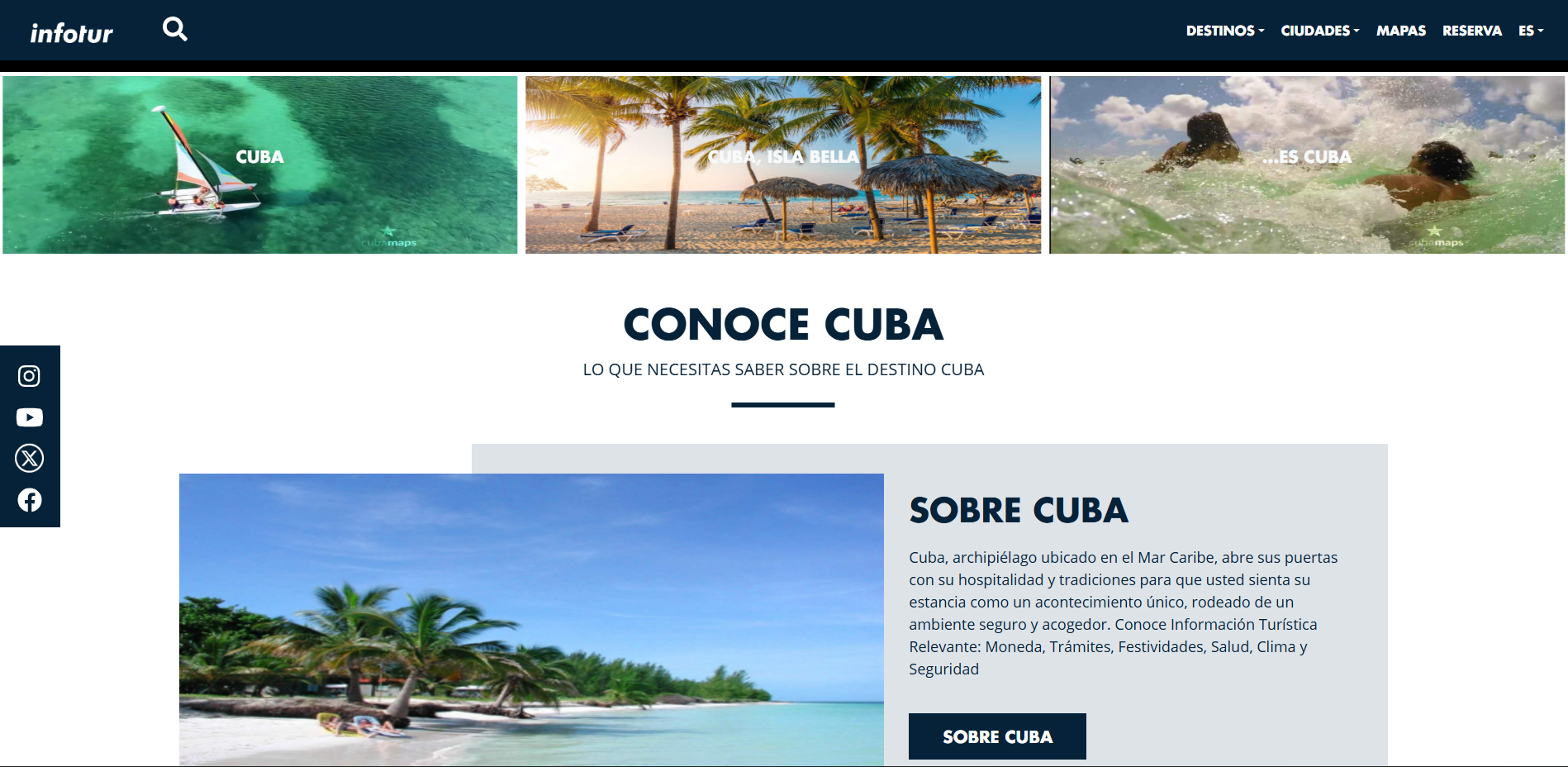 Infotur — Cuba Tourism Portal