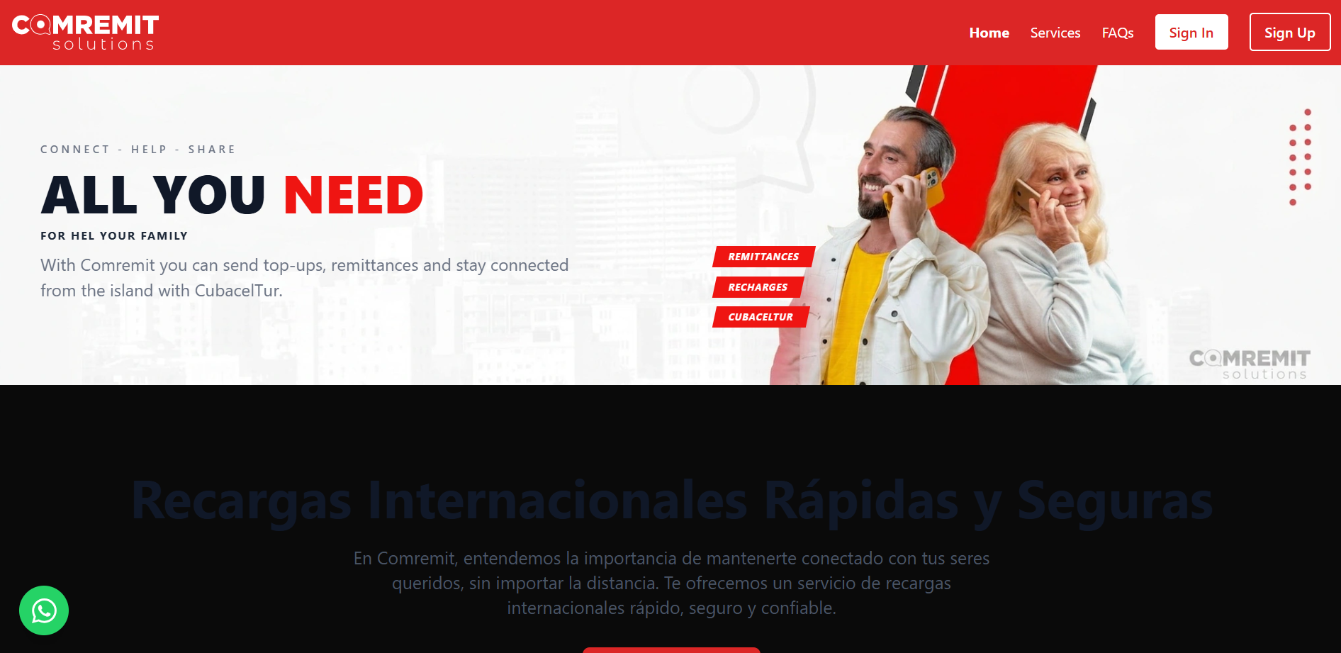 Comremit — Top-ups & Remittances
