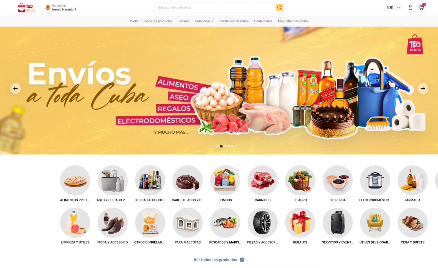 TSO Store — Cuba-wide Shipping